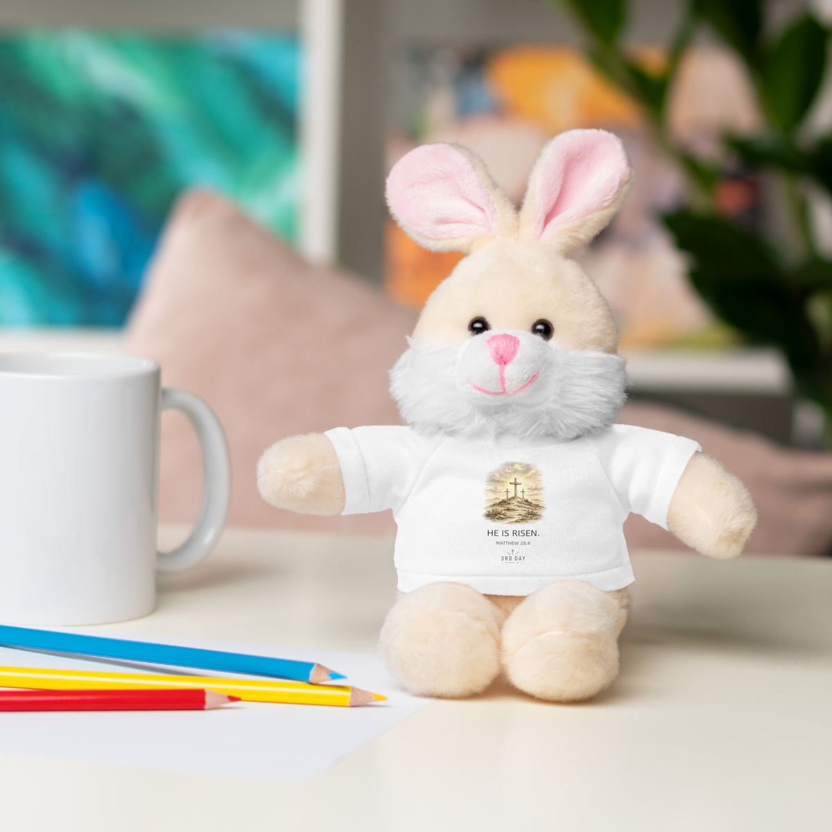 He is Risen Stuffed Animals with Tee