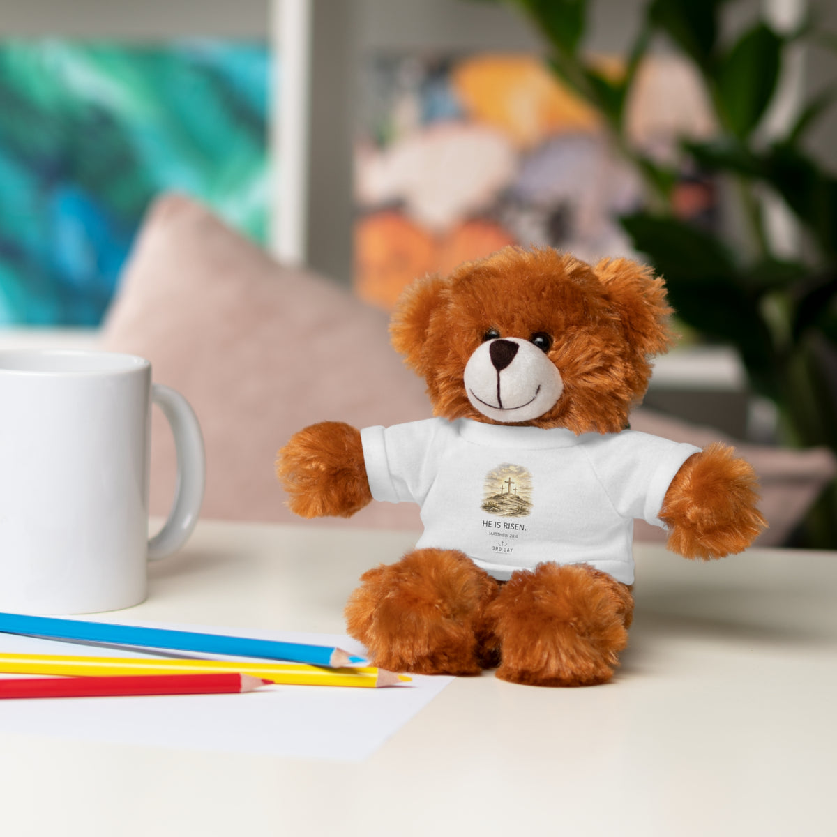 He is Risen Stuffed Animals with Tee
